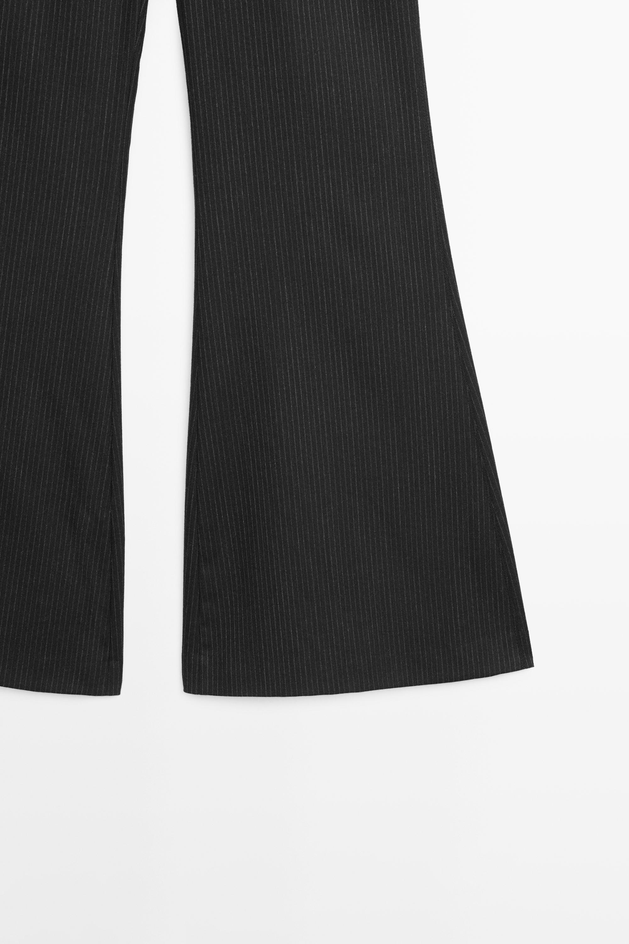 Pantalon flare fit à rayures tennis